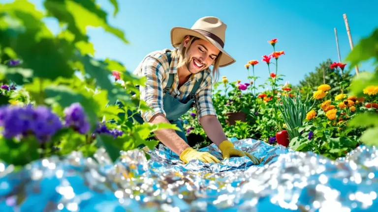 Aluminiumfolie als mulch verjaagt insecten: hoe glanzende oppervlakken plagen op natuurlijke wijze desoriënteren