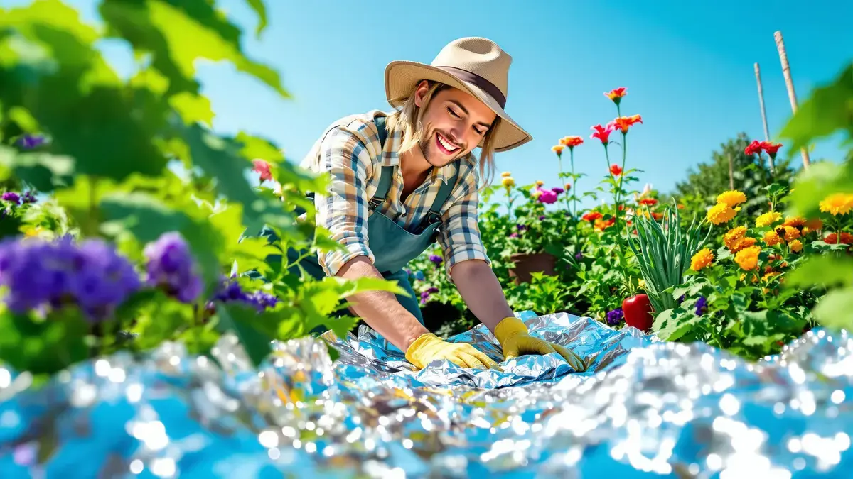 Aluminiumfolie als mulch verjaagt insecten: hoe glanzende oppervlakken plagen op natuurlijke wijze desoriënteren