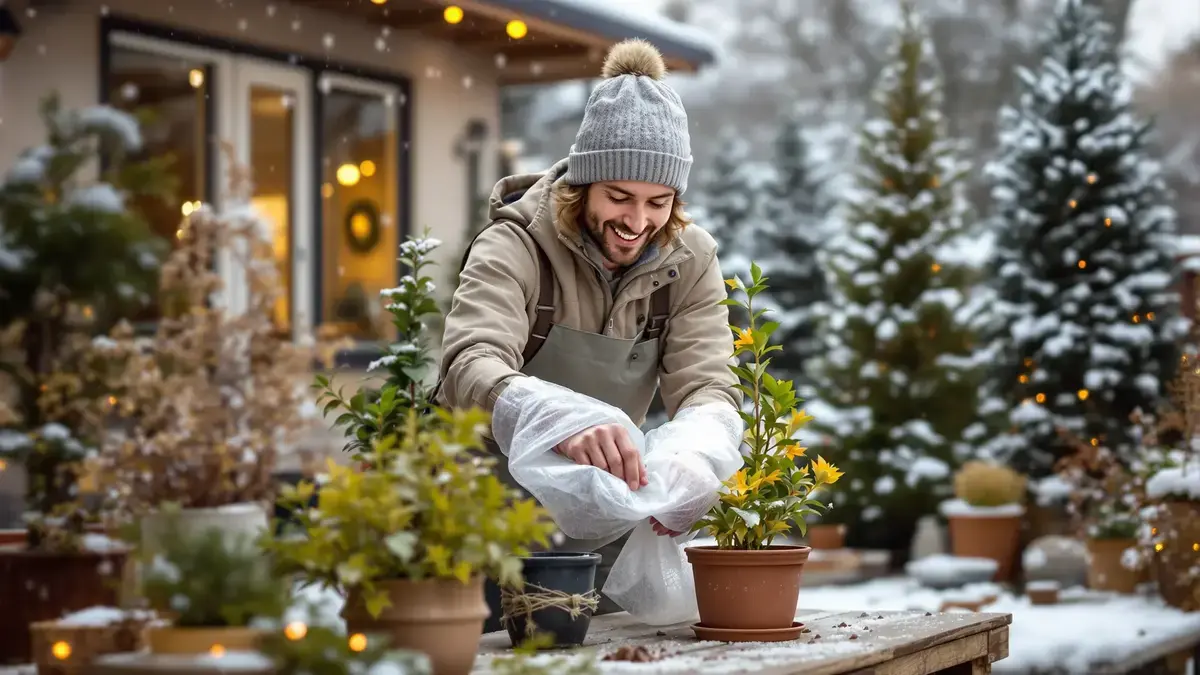 Bubbeltjesplastic, een onverwachte bondgenoot om je planten in de winter te beschermen