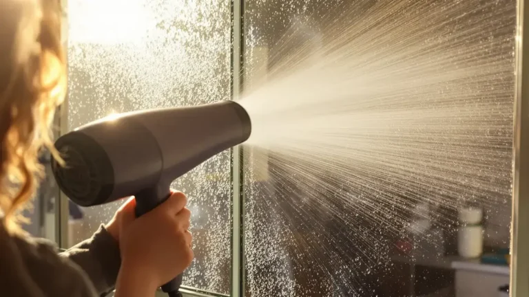 De föhntruc maakt ruiten onmiddellijk helder: hoe warme lucht condensatie verwijdert