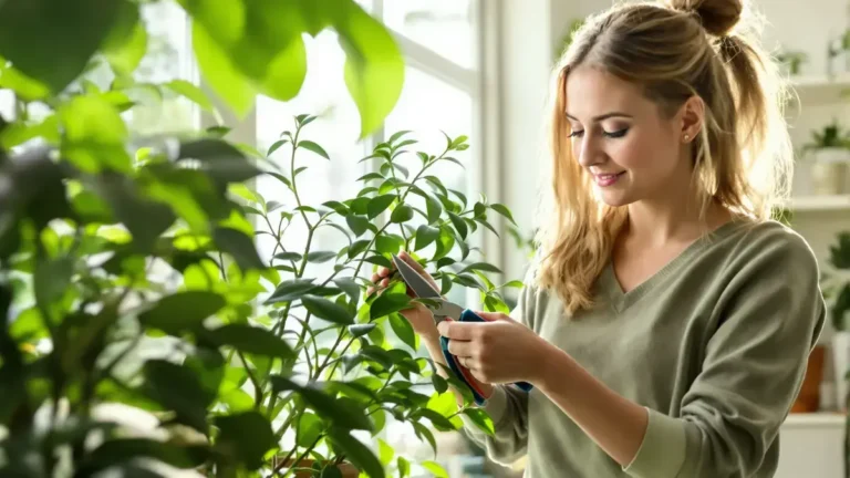 Hoe kamerplanten te snoeien zodat ze compact en weelderig blijven
