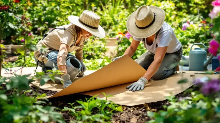 Een kartonnen laag stopt onmiddellijk de onkruidgroei: hoe een eenvoudig stuk karton uren tuinwerk bespaart