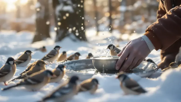 Een kom lauw water deze winter: een eenvoudig gebaar dat vogels in nood zou kunnen redden