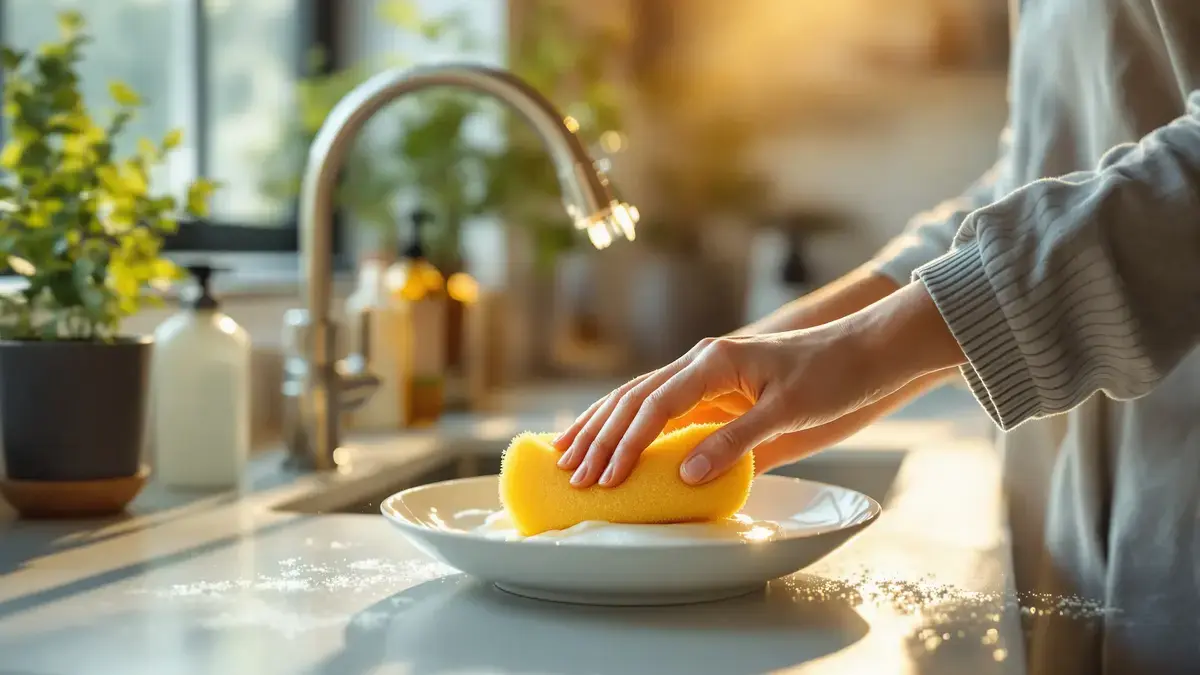 De spons-in-zeeptruc vermindert afval: hoe een simpele verandering ervoor zorgt dat je minder afwasmiddel gebruikt