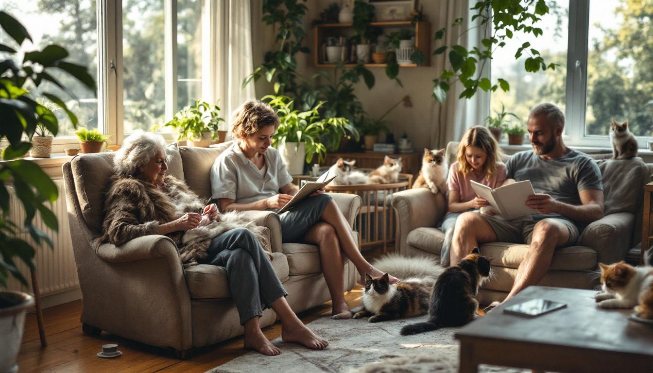 ontdek 5 zachtaardige kattenrassen die perfect zijn voor multigenerationele huishoudens, dankzij hun vriendelijk en geduldig karakter.