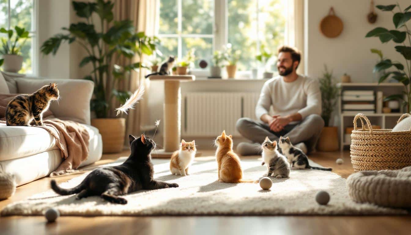 ontdek hoe je 6 actieve katten kunt houden zonder dat ze destructief gedrag vertonen. tips en advies voor een harmonieuze woning met speelse katten.