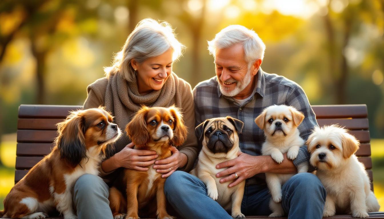 ontdek 6 hondenrassen die perfect zijn voor baasjes van 65 jaar en ouder, dankzij hun gemakkelijke verzorging en vriendelijke karakter.