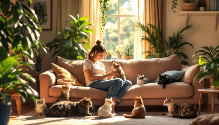 ontdek 7 kattenrassen die perfect zijn voor alleenwonenden, ideaal voor gezelschap en gemak.