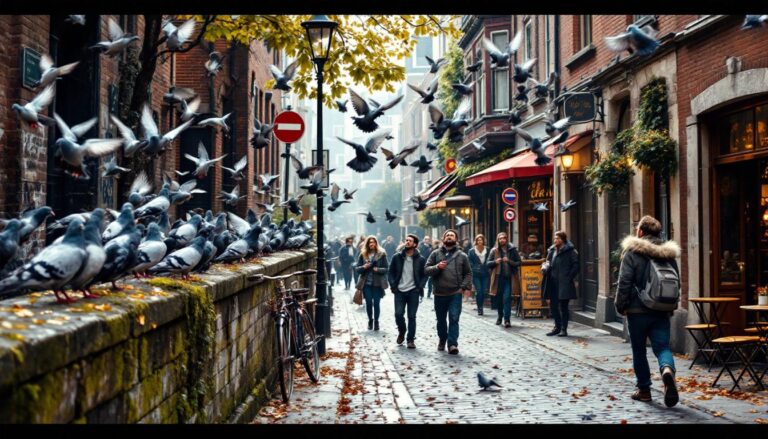ontdek hoe duiven hun weg vinden in onbekende steden met hun bijzondere oriëntatievermogen en navigatietechnieken.