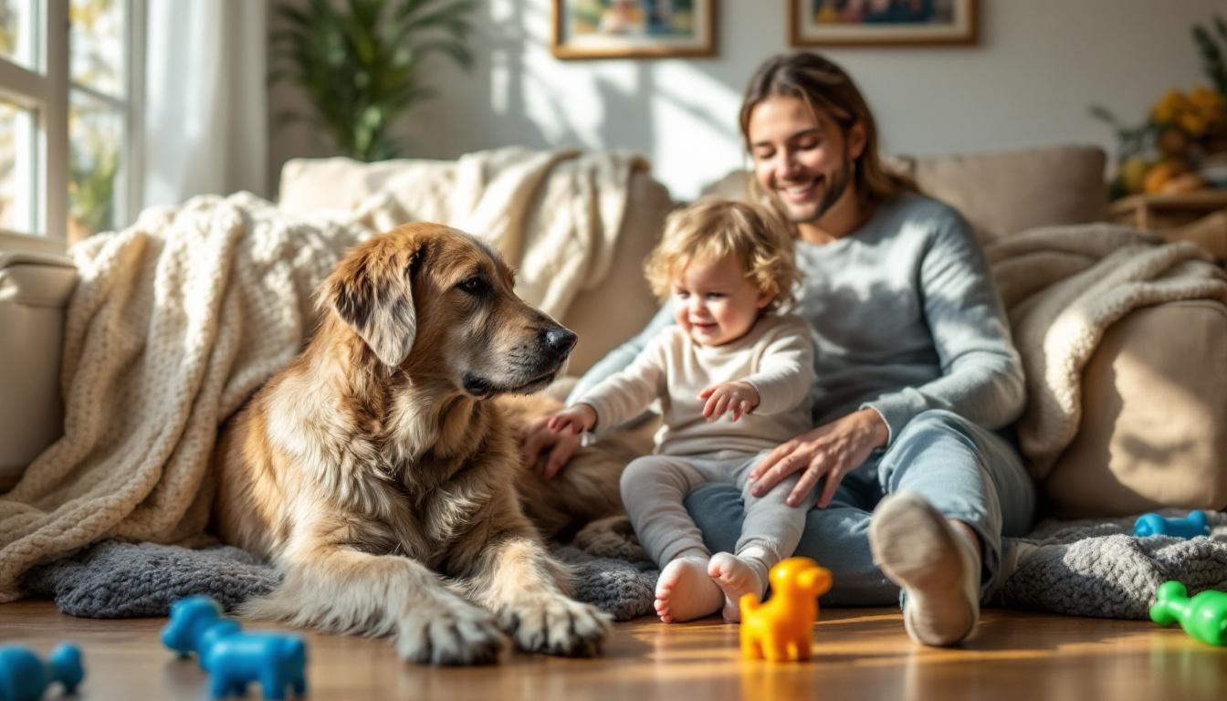 ontdek hoe honden reageren op veranderingen binnen het gezin en leer effectieve manieren om ze te ondersteunen tijdens deze overgang.