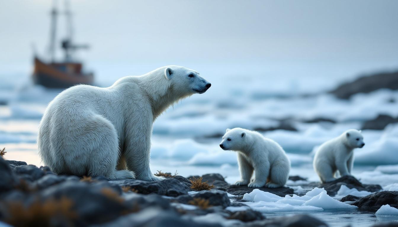 ontdek hoe ijsberen zich aanpassen aan het smeltende zee-ijs en welke strategieën ze gebruiken om te overleven in een veranderend arctisch landschap.