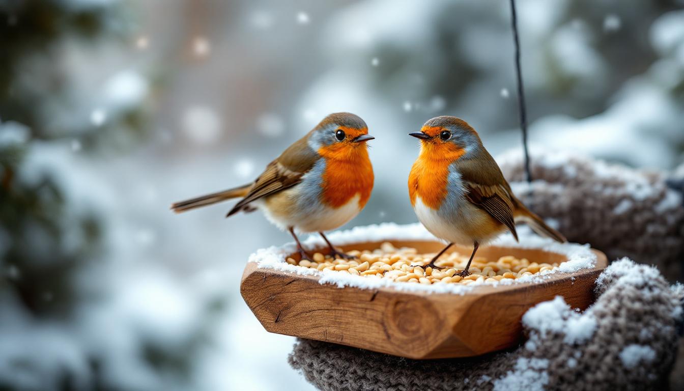 ontdek wanneer je roodborstjes het beste kunt voeren in de winter en welke voeding geschikt is om ze gezond en gelukkig te houden tijdens het koude seizoen.