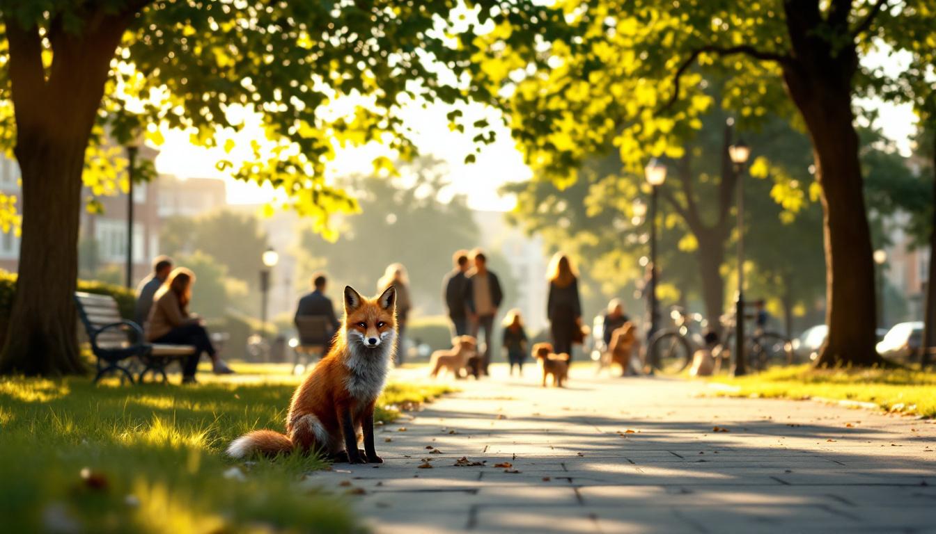 ontdek waarom vossen steeds minder bang zijn voor mensen en hoe hun gedrag zich aanpast in stedelijke omgevingen.